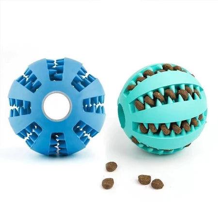Pet Mordedor Bola Multifuncional Escova Mordedor Porta Petisco Pet Ball Boa Qualidade