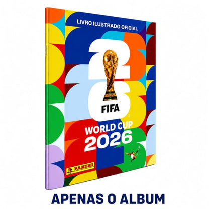 Kit Álbum Copa Do Mundo FIFA 2026 Brochura + 70 Figurinhas 10 Pacotes Colecionáveis Original