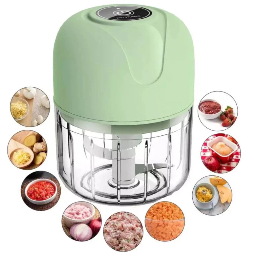 Mini Processador Triturador Sem Fio Elétrico De Alimentos Para Legumes Alho Gengibre 250ML
