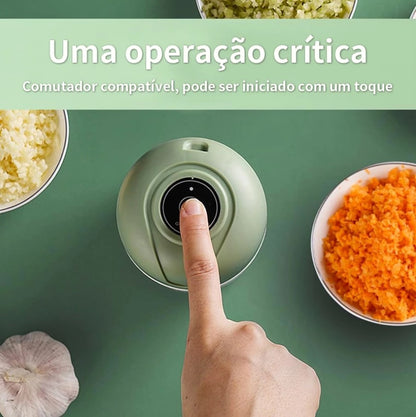 Mini Processador Triturador Sem Fio Elétrico De Alimentos Para Legumes Alho Gengibre 250ML
