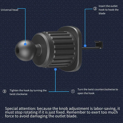 Suporte Veicular Carro Para Celular 360 ° Giratório Universal Multifuncional Ventilacao Ar