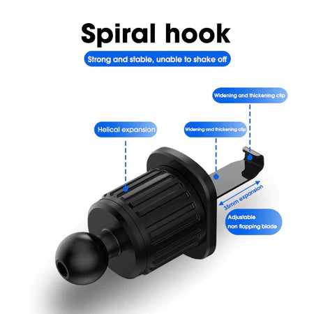 Suporte Veicular Carro Para Celular 360 ° Giratório Universal Multifuncional Ventilacao Ar