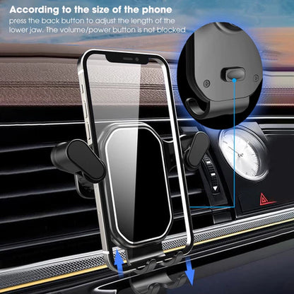 Suporte Veicular Carro Para Celular 360 ° Giratório Universal Multifuncional Ventilacao Ar