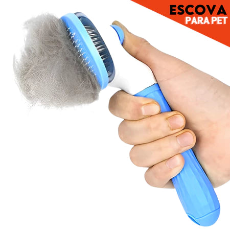 Escova Removedora Rasqueadeira Tira Pelos Mortos - Pet, Animais, Gato - BNVT