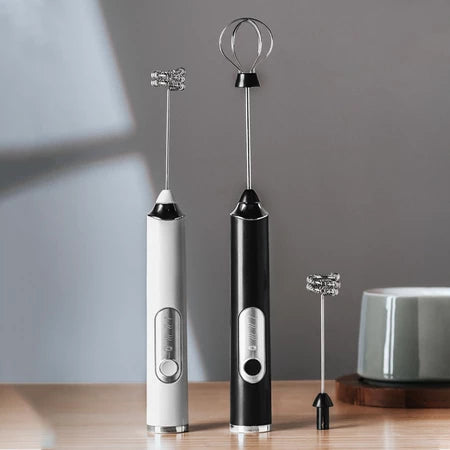 Batedor Misturador Mixer Elétrico para Bebidas Leite Café Clara de Ovos 2 em 1 Utensílios de Cozinha