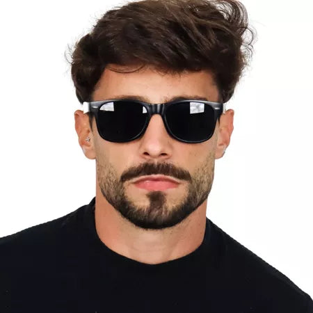 Óculos De Sol Escuro Masculino Quadrado Estiloso Lux Top