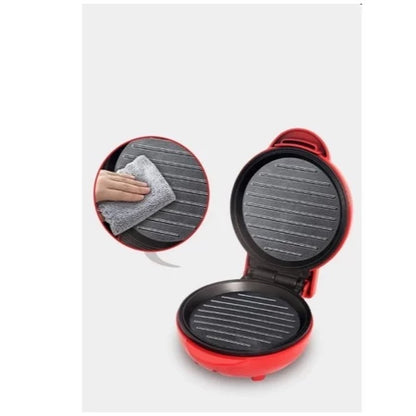 Mini Máquina de Waffles Elétrica Portátil Casa Cozinha Fazer Waffle Panquecas Automático 110V- 220V