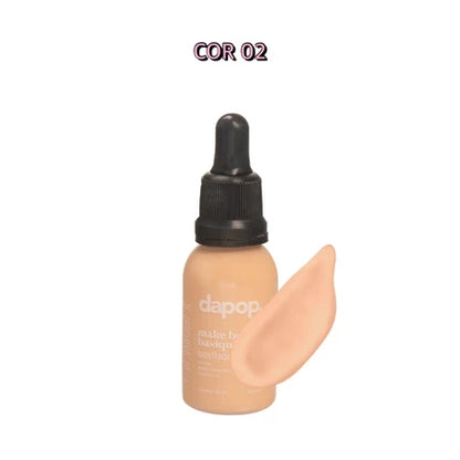 Base Fluída Make Bem Basiquinha - Dapop,Efeito aveludado,Efeito natural