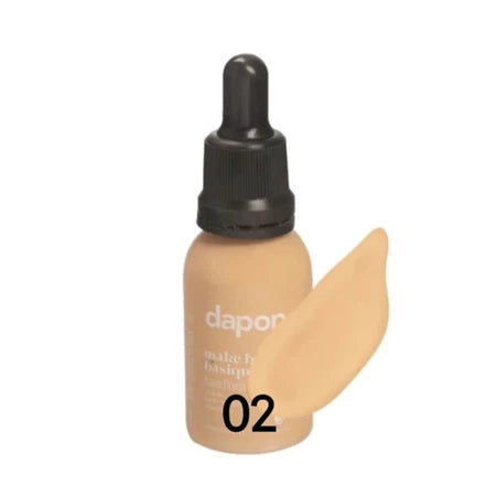 Base Fluída Make Bem Basiquinha - Dapop,Efeito aveludado,Efeito natural