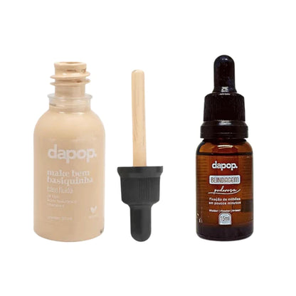 Base Fluída Make Bem Basiquinha - Dapop,Efeito aveludado,Efeito natural