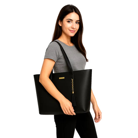Bolsa Sacola Feminina de Ombro Grande Dia a Dia espaçosa Elegante para Trabalho Praia