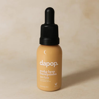 Base Fluída Make Bem Basiquinha - Dapop,Efeito aveludado,Efeito natural