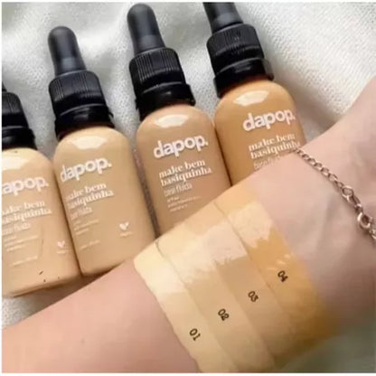 Base Fluída Make Bem Basiquinha - Dapop,Efeito aveludado,Efeito natural