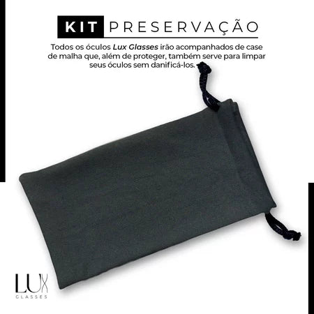 Óculos De Sol Escuro Masculino Quadrado Estiloso Lux Top