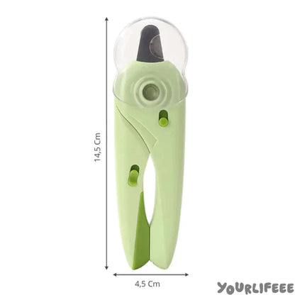 Cortador de Unhas Pet | Alicate + Lixa + Led + Tesoura | Para Cães e Gatos