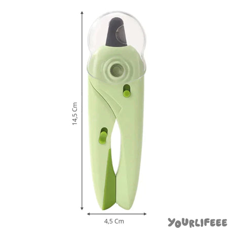 Cortador de Unhas Pet | Alicate + Lixa + Led + Tesoura | Para Cães e Gatos