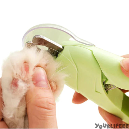 Cortador de Unhas Pet | Alicate + Lixa + Led + Tesoura | Para Cães e Gatos