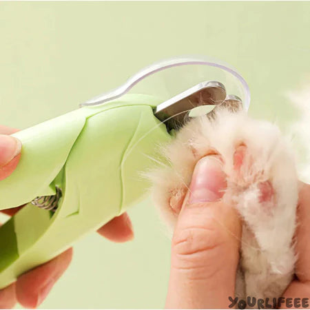 Cortador de Unhas Pet | Alicate + Lixa + Led + Tesoura | Para Cães e Gatos