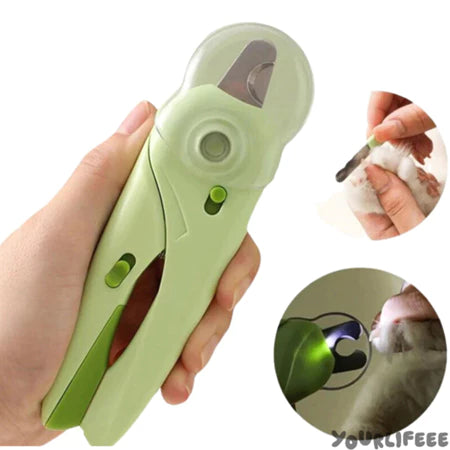Cortador de Unhas Pet | Alicate + Lixa + Led + Tesoura | Para Cães e Gatos