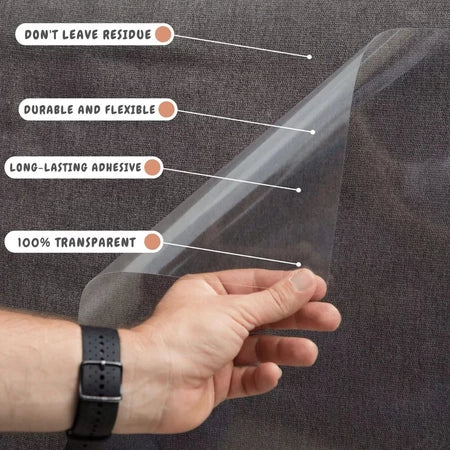 10pcs Filme anti arranhador arranhão para cantos - protetor de arranhões transparente flexível gato protege móveis sofá