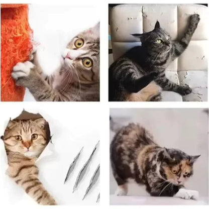 10pcs Filme anti arranhador arranhão para cantos - protetor de arranhões transparente flexível gato protege móveis sofá