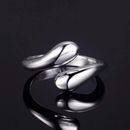 Conjunto De Joias Banhadas A Ouro Feminino Gota D'água – 4 Peças De Anel , Colar , Brincos , Pulseira , Presente Elegant