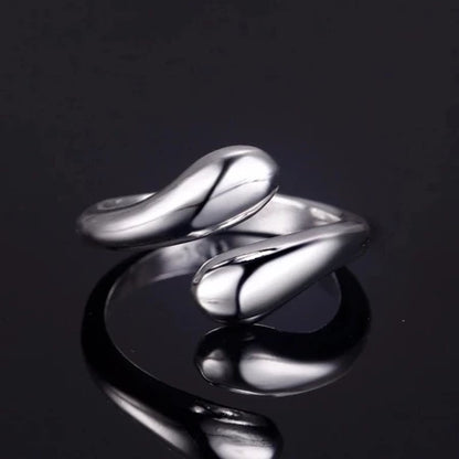 Conjunto De Joias Banhadas A Ouro Feminino Gota D'água – 4 Peças De Anel , Colar , Brincos , Pulseira , Presente Elegant