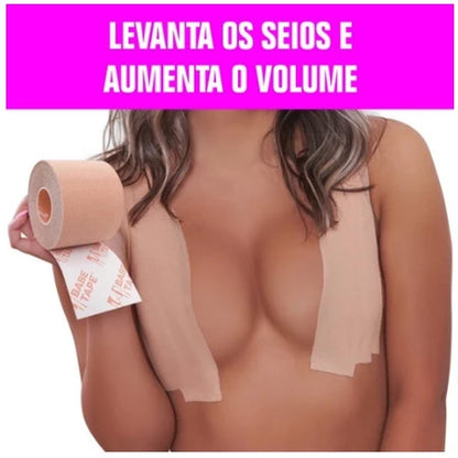 Sutiã Adesivo Fita Boob Taype levanta Seios BooB Up Invisível