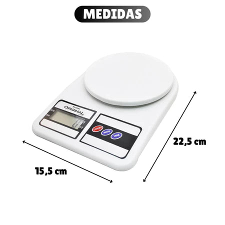 Balança de Cozinha Digital Alta Precisão 10Kg para Dieta Fitness