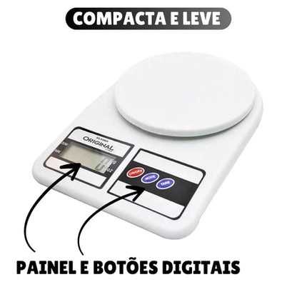 Balança de Cozinha Digital Alta Precisão 10Kg para Dieta Fitness