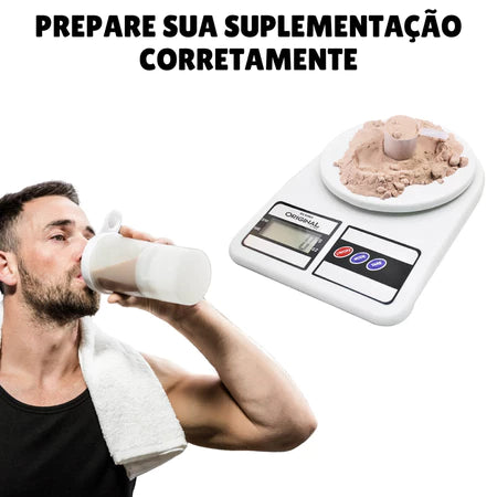 Balança de Cozinha Digital Alta Precisão 10Kg para Dieta Fitness
