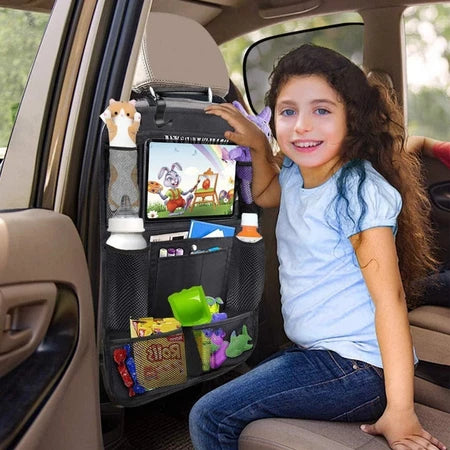 Bolsa de armazenamento multifuncional para encosto de banco de carro