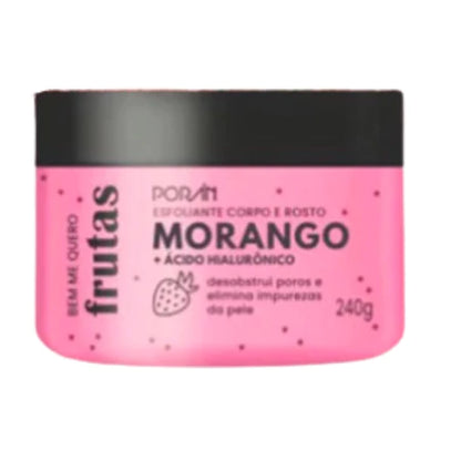 Esfoliante Corpo e Rosto de Frutas Porán Linha Bem Me Quero 240g Vegano