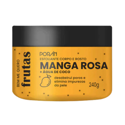 Esfoliante Corpo e Rosto de Frutas Porán Linha Bem Me Quero 240g Vegano