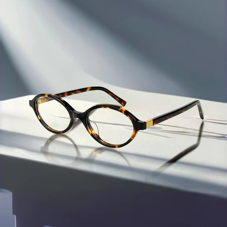 Óculos Ovais Pequenos-UV400 E Luz Anti-Azul Para Estudantes/Escritório , Armações De Moda