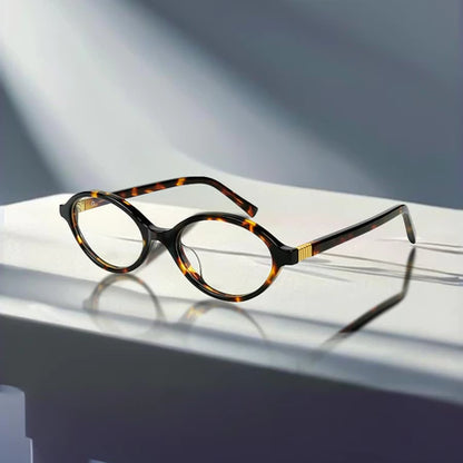 Óculos Ovais Pequenos-UV400 E Luz Anti-Azul Para Estudantes/Escritório , Armações De Moda