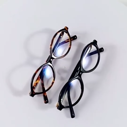 Óculos Ovais Pequenos-UV400 E Luz Anti-Azul Para Estudantes/Escritório , Armações De Moda